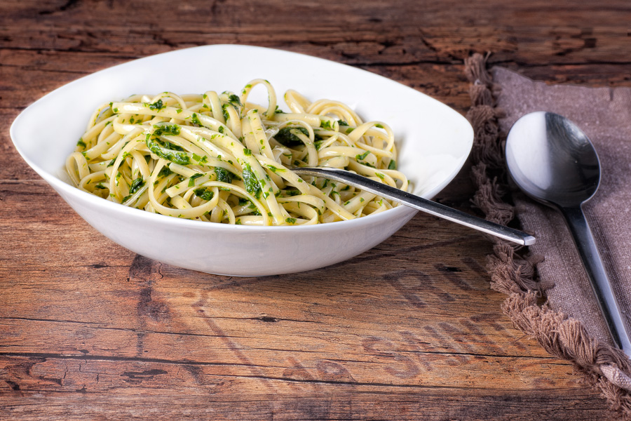 Linguine an Bärlauch – Pesto